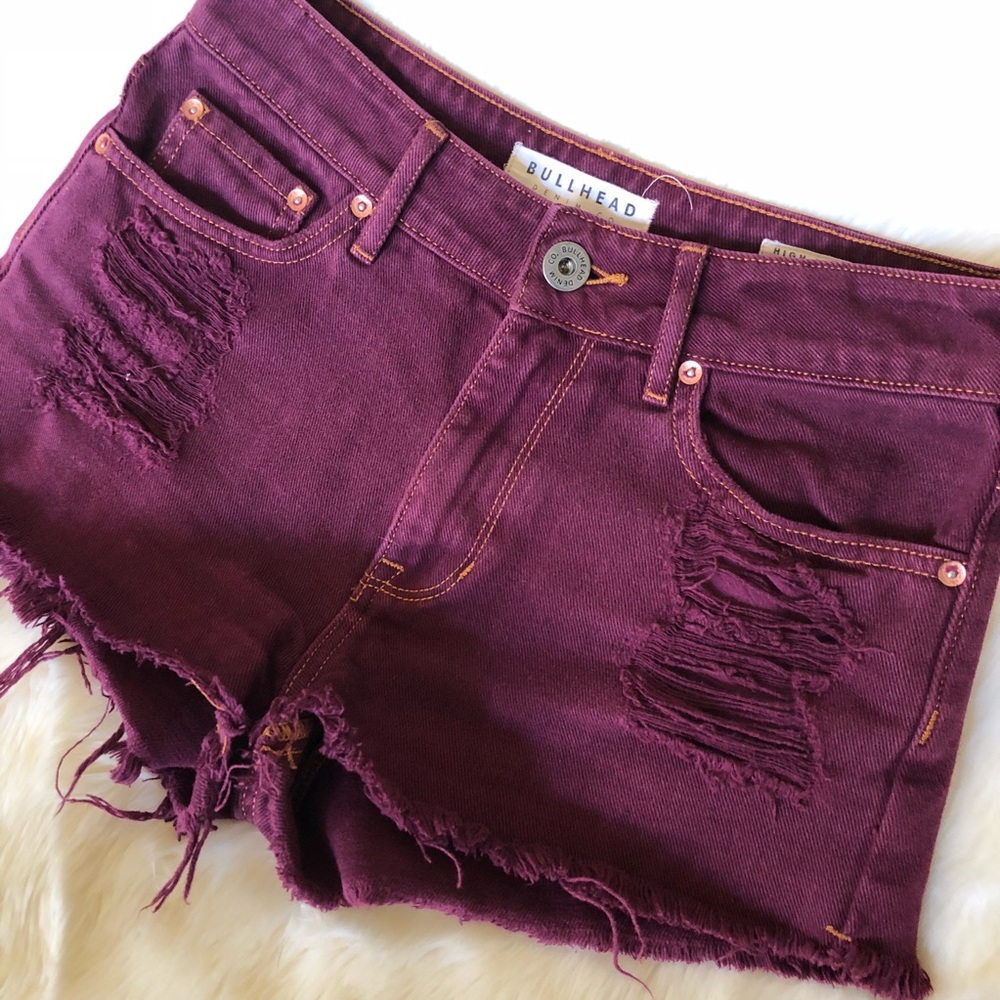 Bullhead denim high rise shorts size 3